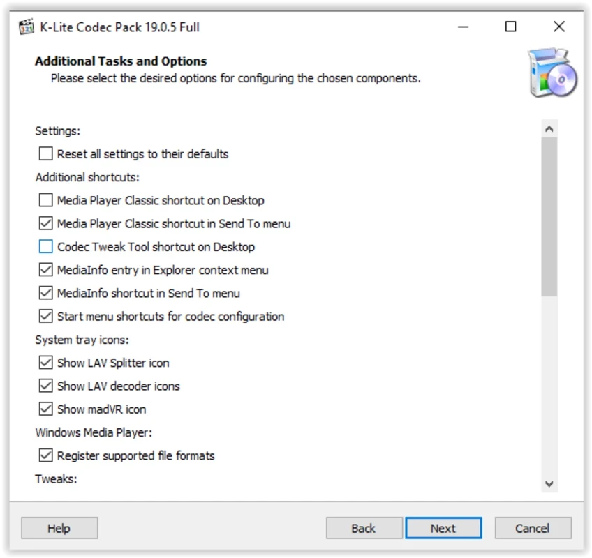 K-Lite Codec Pack — لقطة شاشة 4