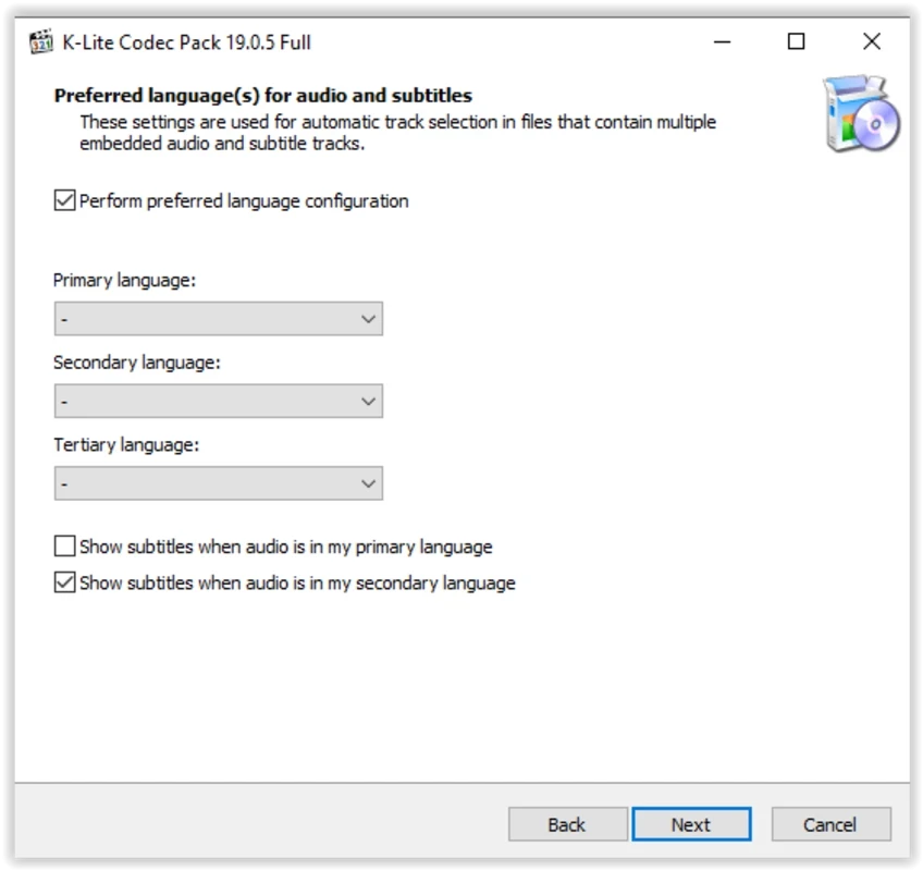 K-Lite Codec Pack — لقطة شاشة 5
